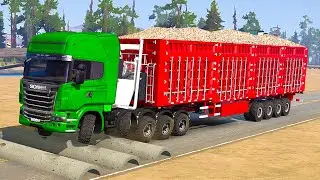 Spintires: Mudrunner | Broken Truck Tow Crane Truck Mud Wrestling Match Day46