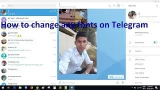 How to change any fonts on Telegram in Windows 7/8/8.1/10
