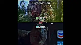 Bull Trex vs Buck Trex #jurassicworld #jurassicpark #dinosaurs #alightmotion #edits #shorts