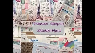 Etsy Haul - Sunset Sticker Co & PS Sticker Co