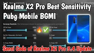 Realme X2 Pro Best Sensitivity Pubg Mobile Bgmi | Sensi Code of Realme X2 Pro 3.4 Update