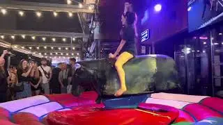 #viralvideo #like #funny #benidorm #Girls #Bull #riding #Amazing #mechanical Bull#part 193
