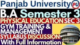 Gym Training and Management | BA Sem 3 Physical Education | Physical Education BA 3rd Semester
