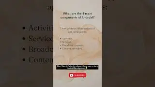 Android Components 