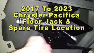 Chrysler Pacifica Floor Jack & Compact Spare Tire Location In Cargo Area   2017 To 2024 1st Gen