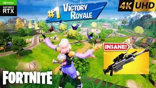 Fortnite Chapter 6 June Crew Skin Ayla Winn in Action! 💥 4K Ultra Graphics PC Gameplay