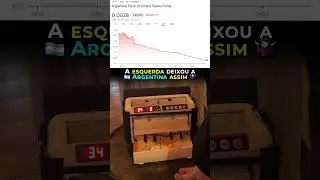 Veja como o peso argentino est&aacute; destru&iacute;do! #argentina #javiermilei #milei