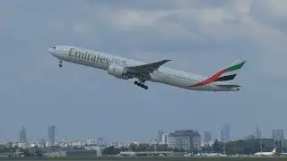 Emirates Boeing 777-31H(ER) A6-ENE - Lotnisko Chopina Warszawa (WAW/EPWA) - 18.07.2018 r.