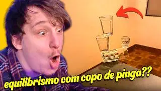 Video mais ESTUPIDO que gravei at&eacute; HOJE! Copos na Beirada!