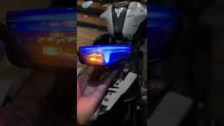 Mt 15 tail light 🚨 with indicator 🎗️ Yamaha Mt 15 modification #viral #mt15 #mt15v2 #yamha