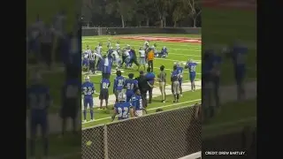 Fight breaks out at football game between Eastern Hills High School and Dallas Roosevelt High School