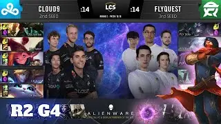 Cloud 9 vs FlyQuest - Game 4 | Round 2 Playoffs S10 LCS Summer 2020 | C9 vs FLY G4