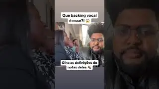 #shorts Que backing vocal &eacute; esse???