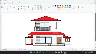 How to draw Shinchan House in MS paint #1