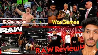 Jone Cena New IC Champion,WarGames buildup Start in WWE|WWE Raw Review Hindi 11 November 2025 |