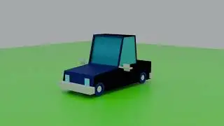 Blender 3D 4.4.3 - Low Poly Car 🚘