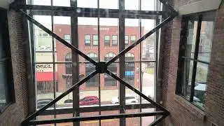 Awesome scenic Otis LVME roped hydraulic Elevator at the ROWE Building in Flint