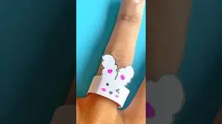 paper rabbit ring 🐰 紙ウサギの指輪