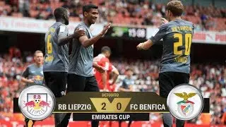 RB Leipzig 2-0 Benfica / Emirates Cup 2017 / Relato Jorge Barril (ESPN)