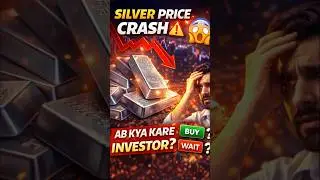 &ldquo;Silver Price Crash 😱 Ab kya kare investor?&rdquo; #viral #silvercrash #silverprice #news #shortsfeed