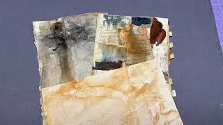 To Dye For - GRUNGEing up master boards with RUST SOLUTION - #handdyed #junkjournal #papercrafts