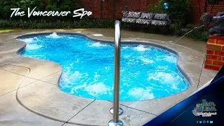 The Vancouver Spa &ndash; A Long Free Form Fiberglass Spa | San Juan Pools