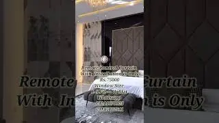 Luxury Bedroom Curtains Remote control installation || Likes and Subscribe #decor #interior