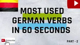 Most Used German Verbs in 60 Seconds | Learn German with Indian | Indian Vlogger in Germany