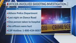 Officer involved shooting in Claiborne Parish