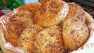 خبيزات بدقيق القمح الكامل مع زرارع كيجي  صحي  بدون دلك ومجهود كيجيو خفاف 