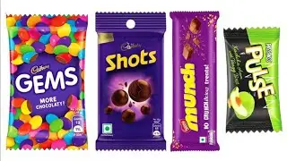 Gems vs Dairy milk shots vs Munch vs Pass pass pulse