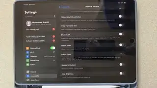 how to turn off automatic brightness on ipad