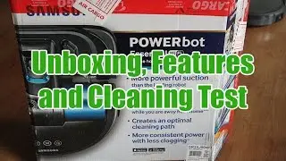 Samsung PowerBot R9040 - Unboxing, Features and Cleaning Test