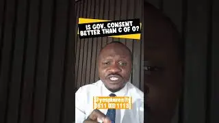 Governor&rsquo;s Consent Vs C of O #landtitle #nigeriarealestate
