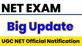 NET Exam New Notification | UGC NET Update | Nta Ugc Net Exam |