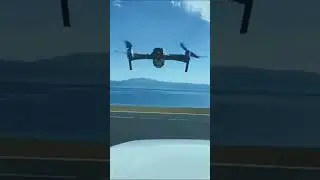 Drone Takes Off, Gets Destroyed by a Bus! 🚁💥 #DroneFail #dronecrash