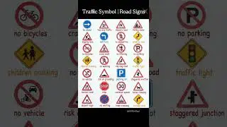 Traffic Symbol🚦| Important Road Signs Vocabulary #trafficrules #roadsigns #english #vocabulary