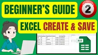 Excel для начинающих | Создание и сохранение книги Excel | Excel для начинающих #excel #exceltips