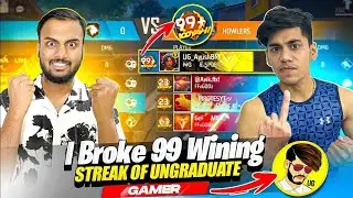 First Time Break 99 Winning Streak 😱 Ungraduate Gamer  Vs NayanAsin 😡 गुस्सा हो गया ||
