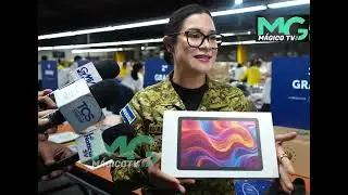 La ministra de Educación, Karla Trigueros, supervisó la preparación de los paquetes escolares