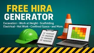 Free Download HIRA Templates (Excavation, Work at Height, Scaffolding & More) | HIRA Generator Tool