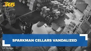 Sparkman Cellars vandalized by suspect who drains thousands of gallons of wine