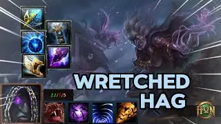 HON - HOW TO PLAY -WRETCHED HAG - GAMEPLAY- FOREST OF  CALDAVAR - HON PLAYS 2024 - HEROES OF NEWERTH