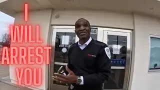 TOP FLIGHT SECURITY WANTS TO ARREST MAN RECORDING ON SIDEWALK!!