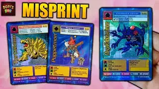 3 Cards in 1! Crazy Digimon Digi-Battle Misprint Error Card!