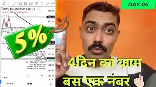 Option trading challenge सिफ 1 lots से आज कर दिया काम तमाम ❤️&zwj;🔥😎#nifty50#trading  |Day 04|