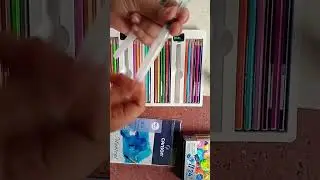 Doms watercolour pencils 24 shades review and unboxing #gulimata