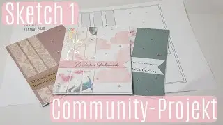Sketch 2 ✿ Community-Projekt ✿ Lasst uns zusammen basteln ✿ Karten basteln