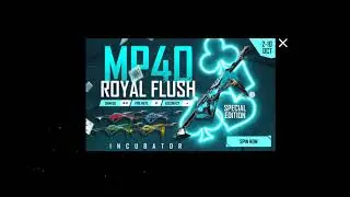 NEW INCUBATOR 😵 ROYAL FLUSH MP40 😱| GARENA FREE FIRE 🔥 #freefireupcomingevent