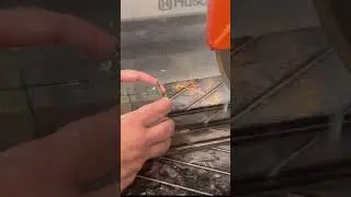 Cutting my HXTAL laminated cube with a Result diamond blade.